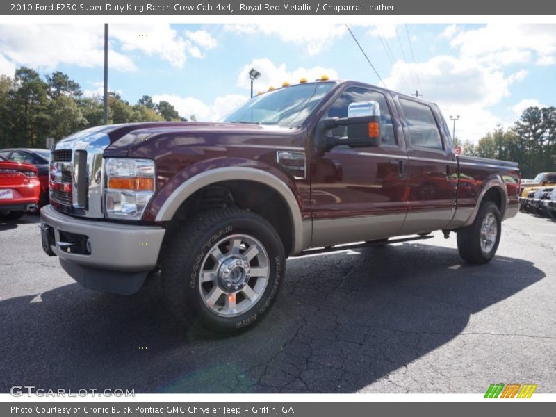 Royal Red Metallic / Chaparral Leather 2010 Ford F250 Super Duty King Ranch Crew Cab 4x4