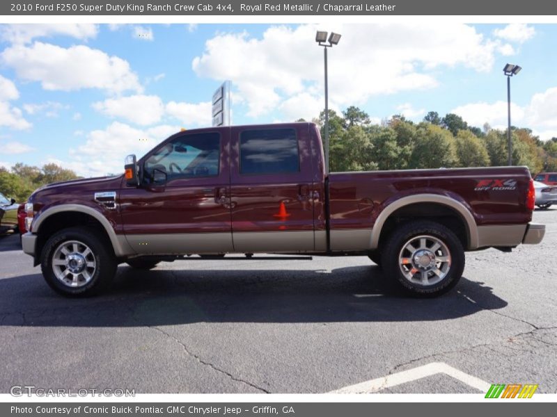 Royal Red Metallic / Chaparral Leather 2010 Ford F250 Super Duty King Ranch Crew Cab 4x4