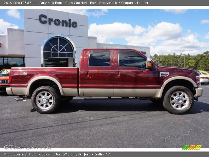 Royal Red Metallic / Chaparral Leather 2010 Ford F250 Super Duty King Ranch Crew Cab 4x4