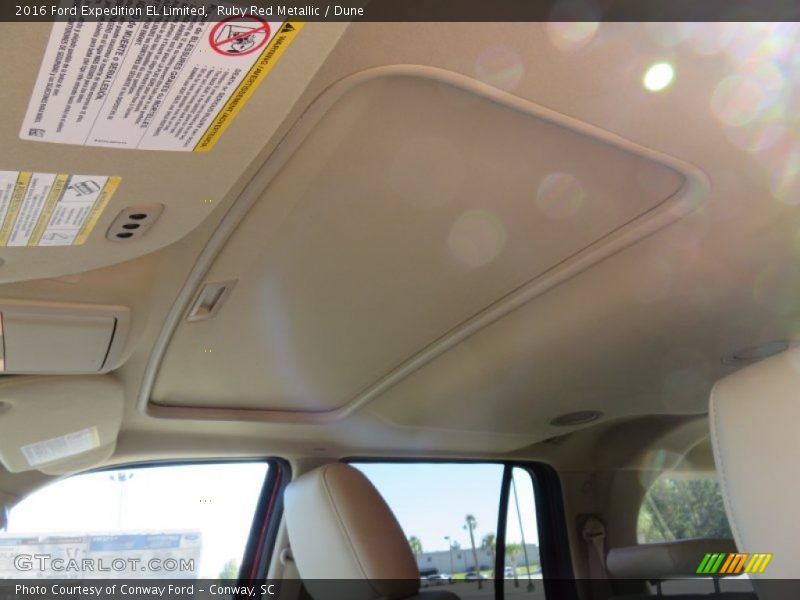 Ruby Red Metallic / Dune 2016 Ford Expedition EL Limited