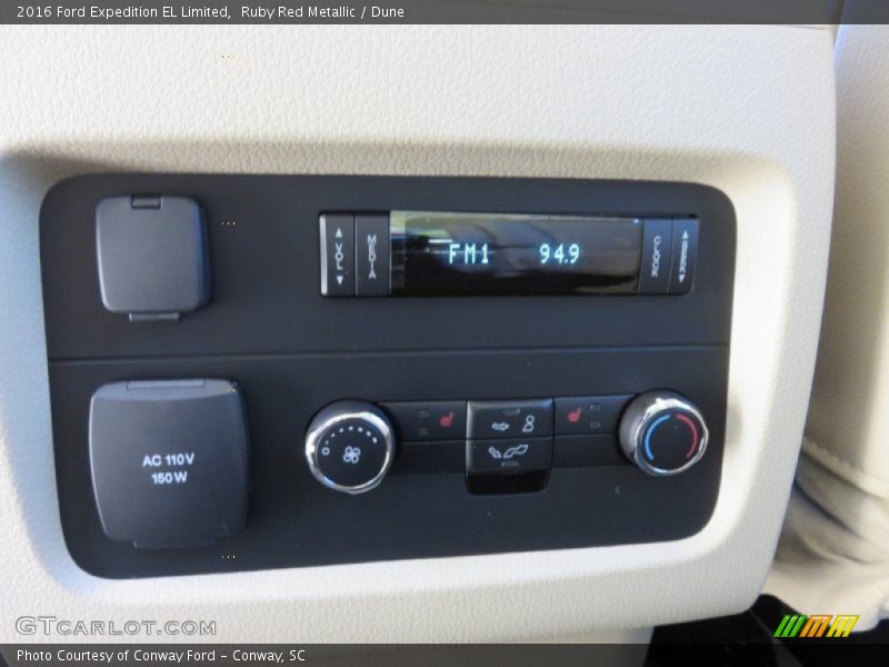 Controls of 2016 Expedition EL Limited