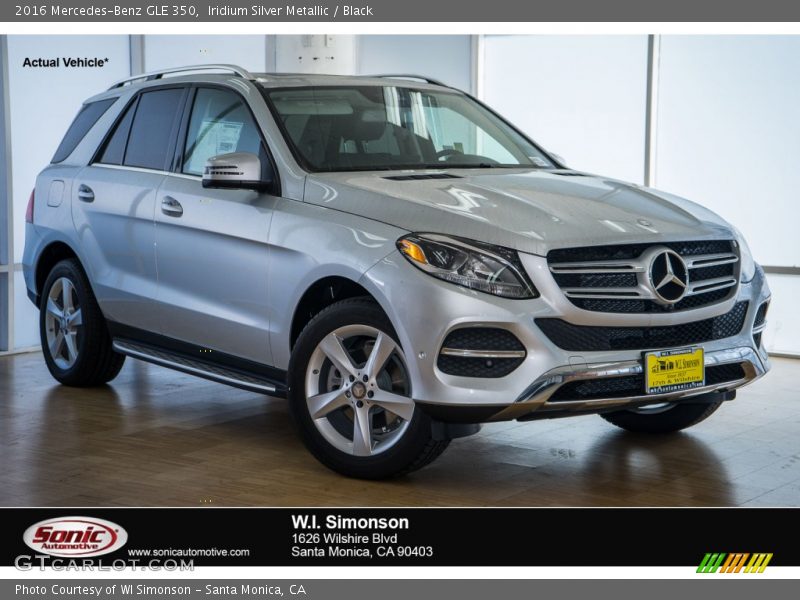 Iridium Silver Metallic / Black 2016 Mercedes-Benz GLE 350