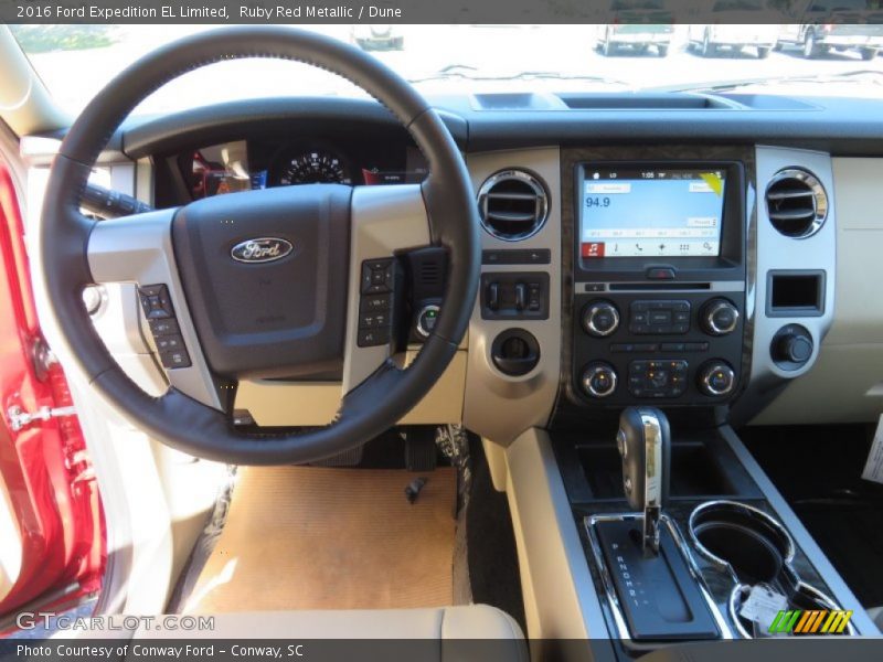 Ruby Red Metallic / Dune 2016 Ford Expedition EL Limited