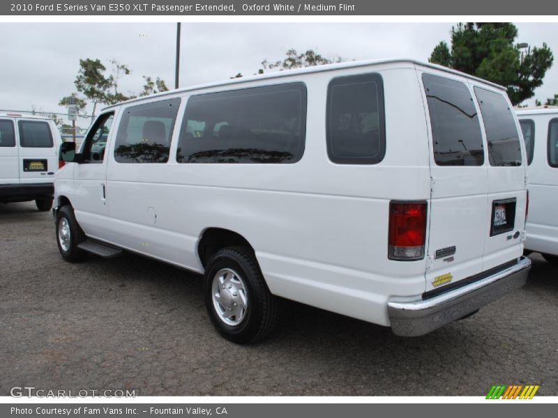 Oxford White / Medium Flint 2010 Ford E Series Van E350 XLT Passenger Extended
