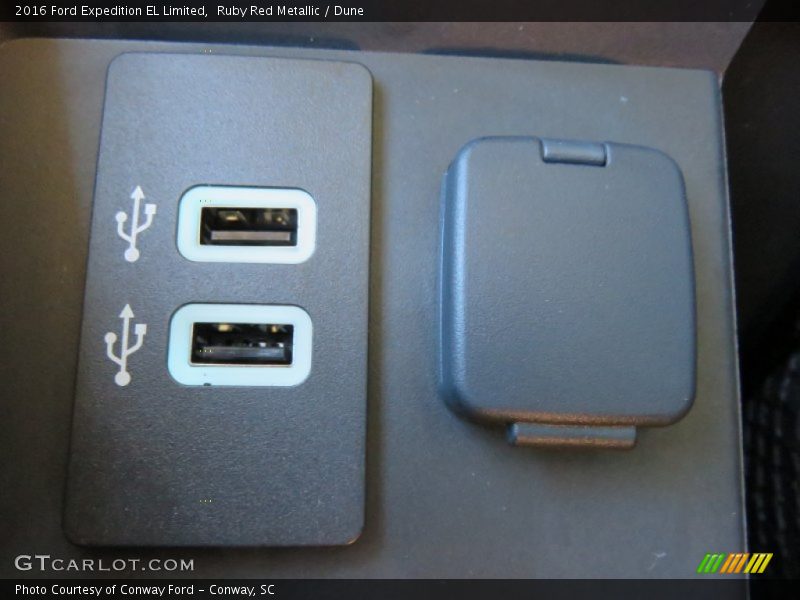 Ruby Red Metallic / Dune 2016 Ford Expedition EL Limited