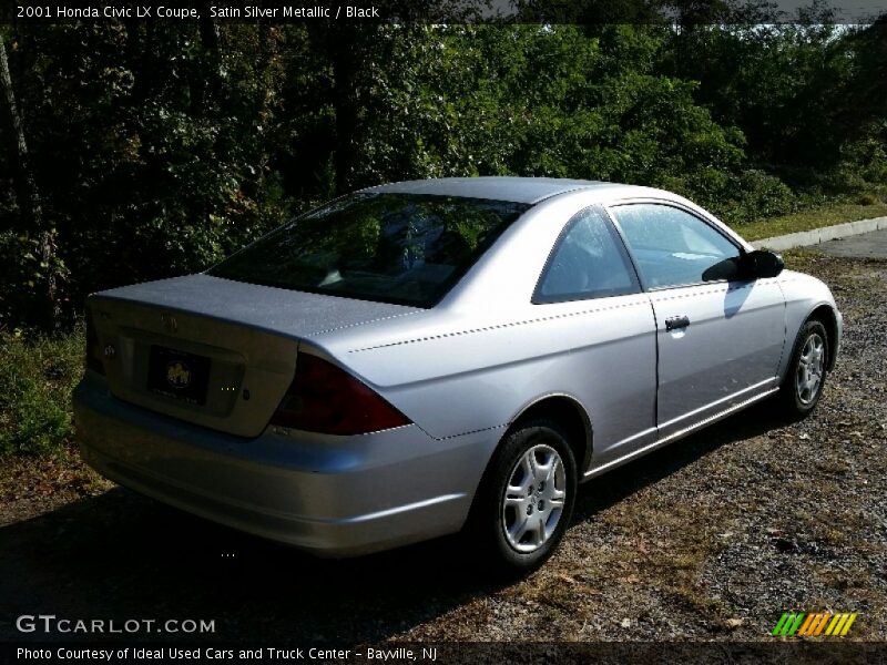 Satin Silver Metallic / Black 2001 Honda Civic LX Coupe