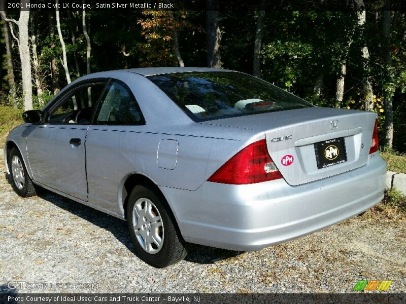 Satin Silver Metallic / Black 2001 Honda Civic LX Coupe
