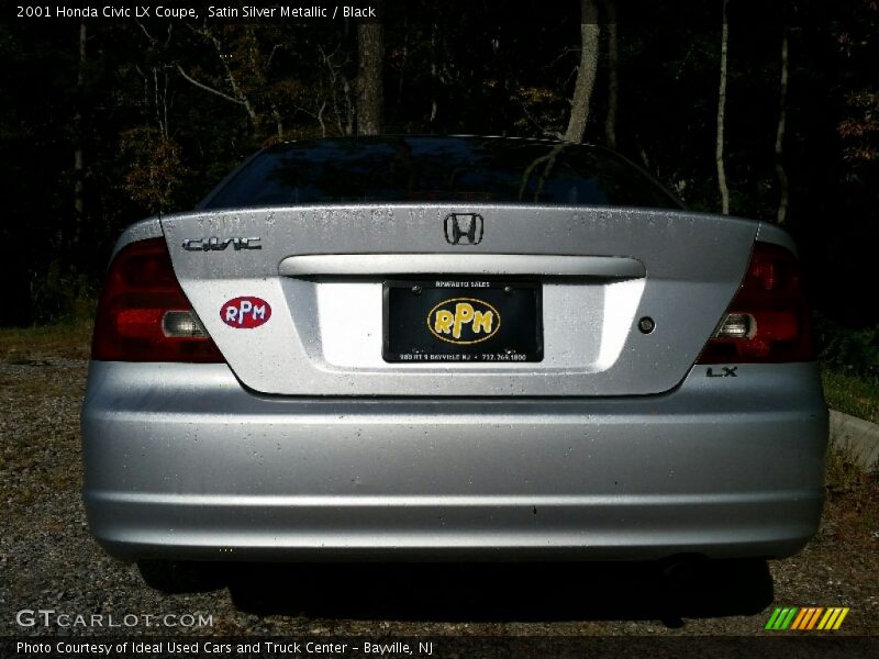 Satin Silver Metallic / Black 2001 Honda Civic LX Coupe