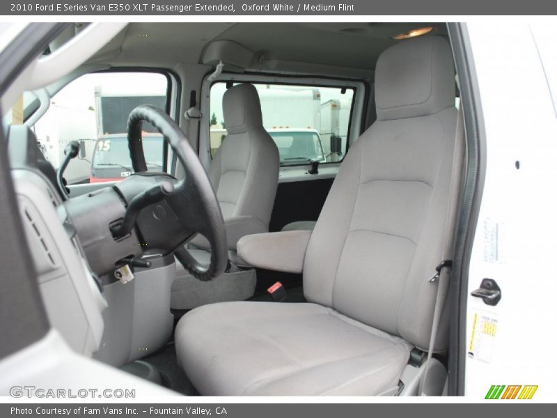 Oxford White / Medium Flint 2010 Ford E Series Van E350 XLT Passenger Extended
