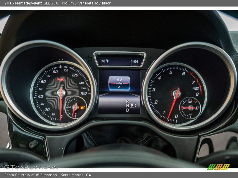 Iridium Silver Metallic / Black 2016 Mercedes-Benz GLE 350