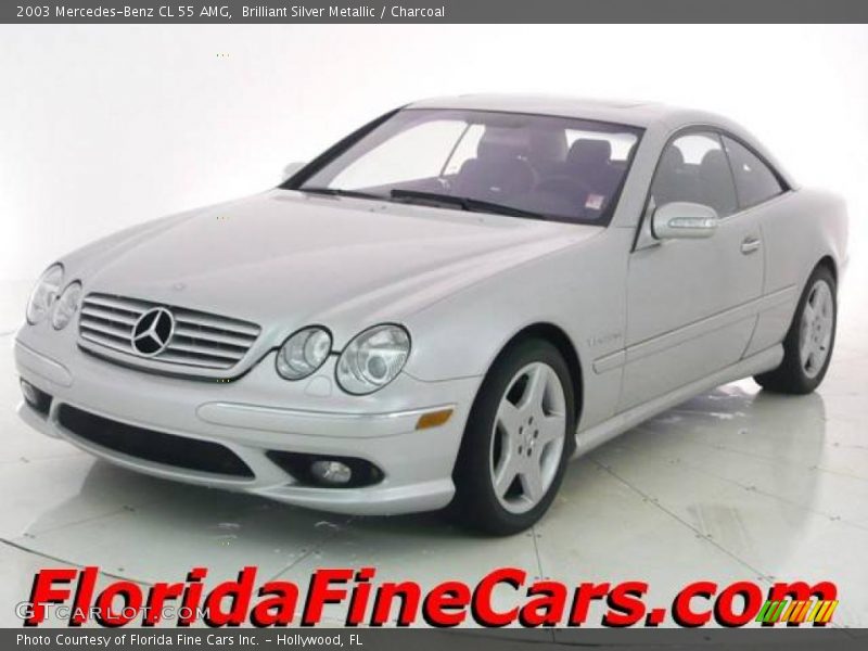 Brilliant Silver Metallic / Charcoal 2003 Mercedes-Benz CL 55 AMG