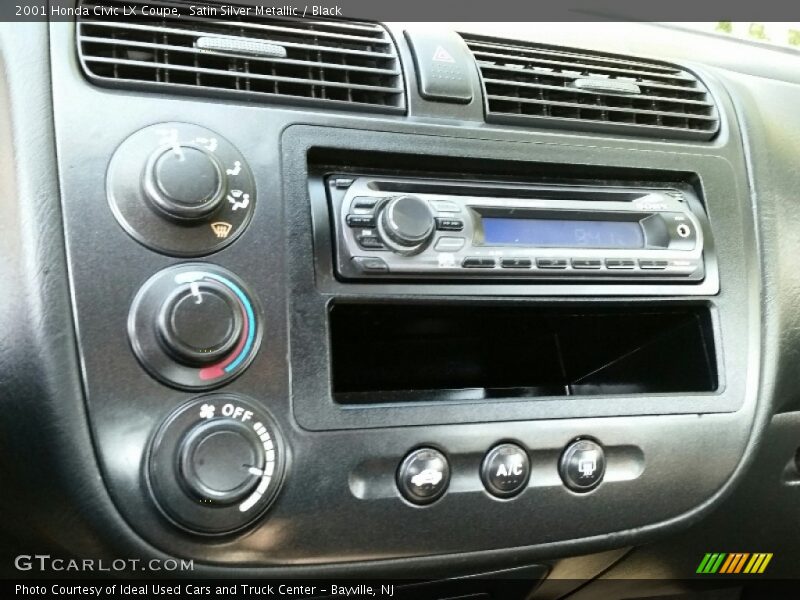 Satin Silver Metallic / Black 2001 Honda Civic LX Coupe