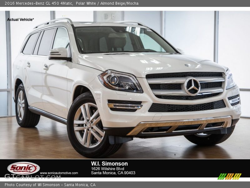 Polar White / Almond Beige/Mocha 2016 Mercedes-Benz GL 450 4Matic