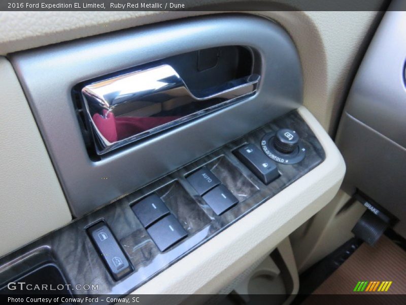 Ruby Red Metallic / Dune 2016 Ford Expedition EL Limited