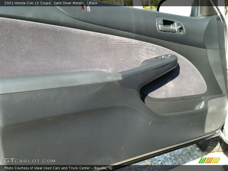 Satin Silver Metallic / Black 2001 Honda Civic LX Coupe