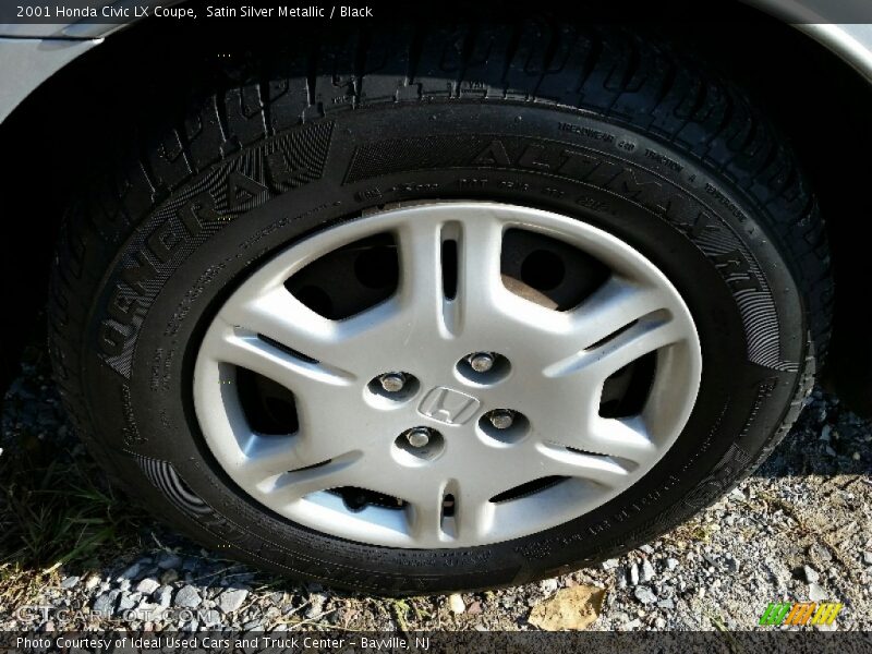 Satin Silver Metallic / Black 2001 Honda Civic LX Coupe