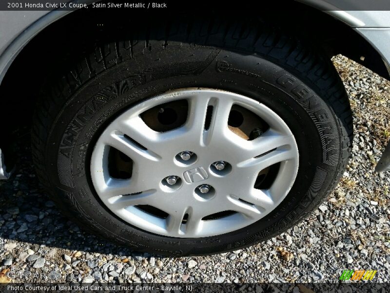 Satin Silver Metallic / Black 2001 Honda Civic LX Coupe