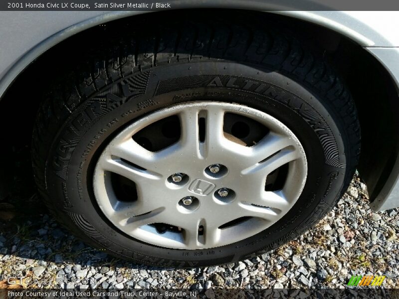 Satin Silver Metallic / Black 2001 Honda Civic LX Coupe