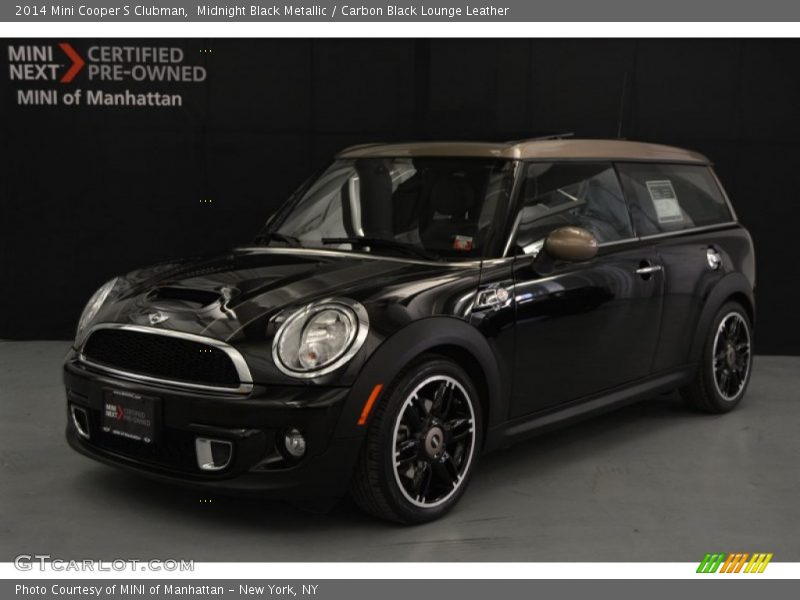 Midnight Black Metallic / Carbon Black Lounge Leather 2014 Mini Cooper S Clubman