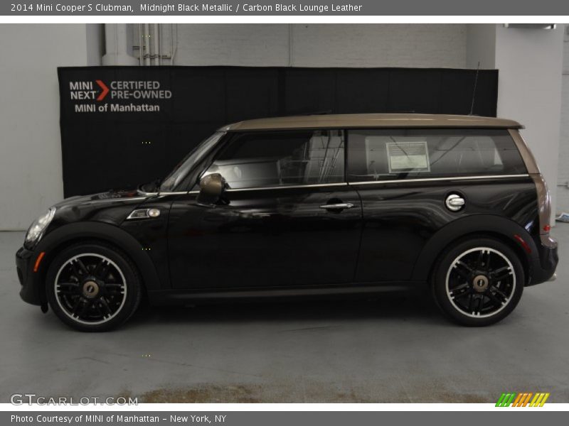 Midnight Black Metallic / Carbon Black Lounge Leather 2014 Mini Cooper S Clubman