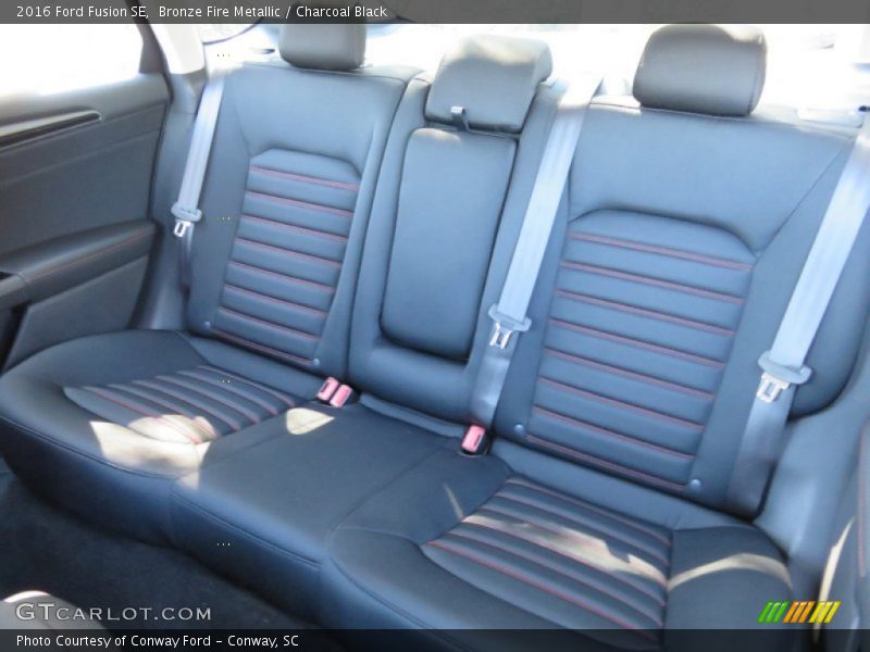 Bronze Fire Metallic / Charcoal Black 2016 Ford Fusion SE