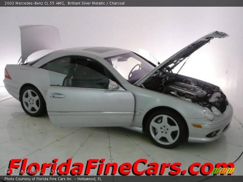Brilliant Silver Metallic / Charcoal 2003 Mercedes-Benz CL 55 AMG