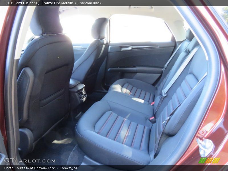 Bronze Fire Metallic / Charcoal Black 2016 Ford Fusion SE