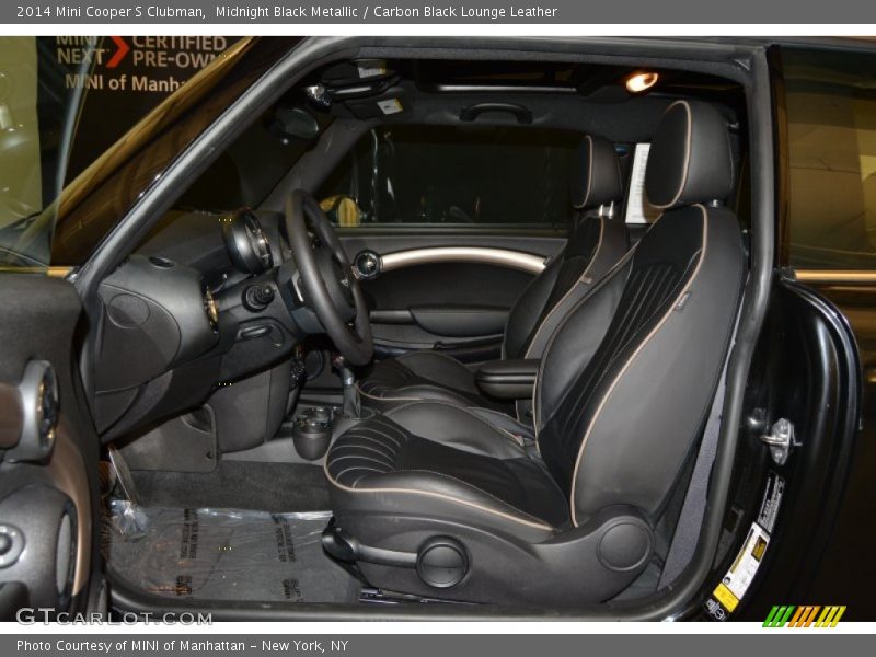 Midnight Black Metallic / Carbon Black Lounge Leather 2014 Mini Cooper S Clubman
