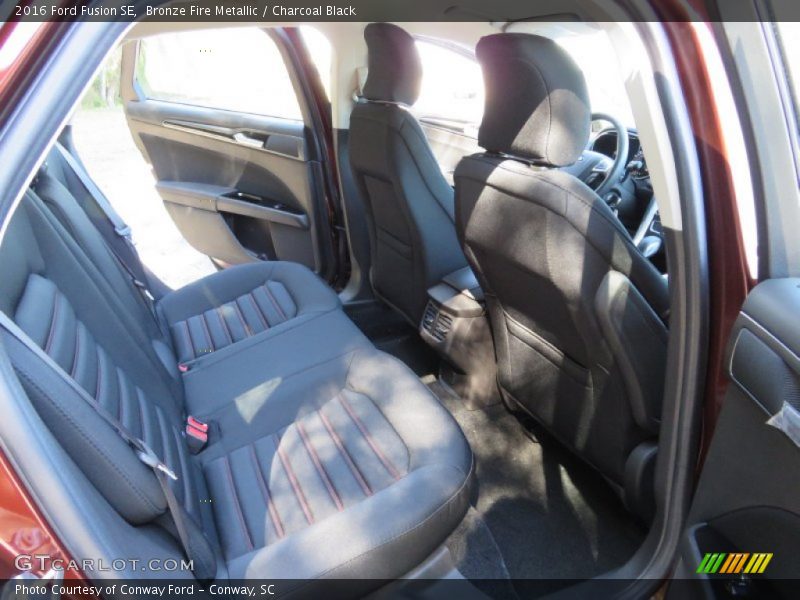 Bronze Fire Metallic / Charcoal Black 2016 Ford Fusion SE