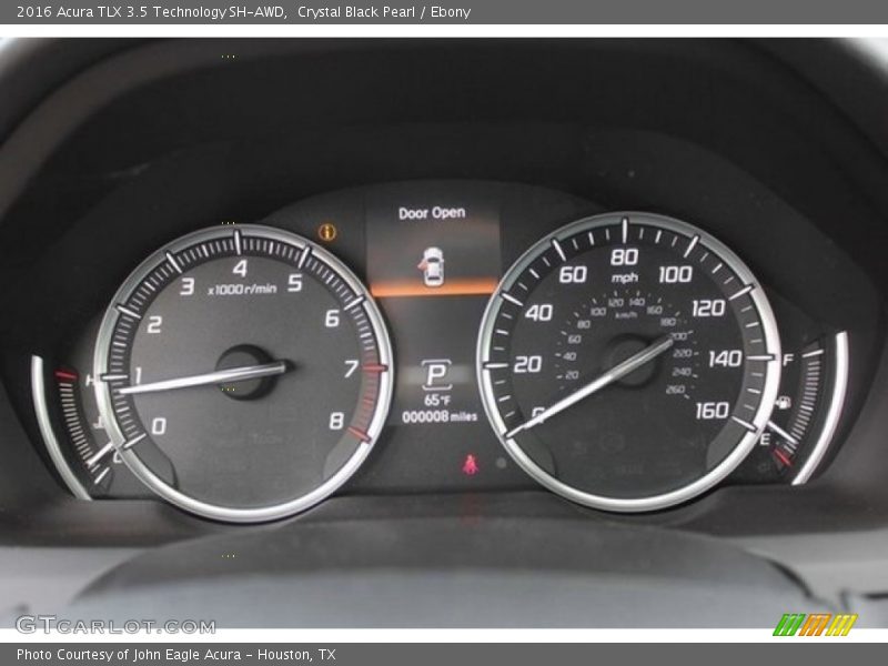 Crystal Black Pearl / Ebony 2016 Acura TLX 3.5 Technology SH-AWD