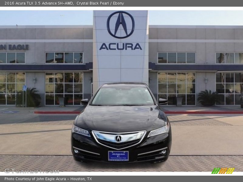 Crystal Black Pearl / Ebony 2016 Acura TLX 3.5 Advance SH-AWD