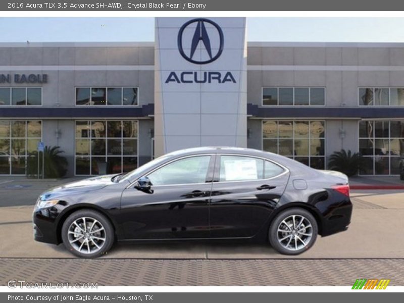 Crystal Black Pearl / Ebony 2016 Acura TLX 3.5 Advance SH-AWD