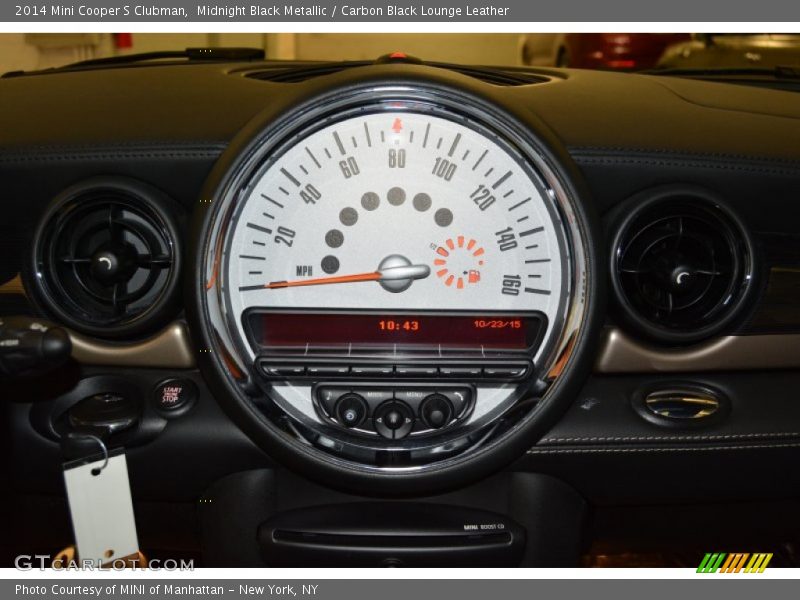 Midnight Black Metallic / Carbon Black Lounge Leather 2014 Mini Cooper S Clubman