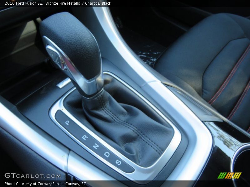 Bronze Fire Metallic / Charcoal Black 2016 Ford Fusion SE