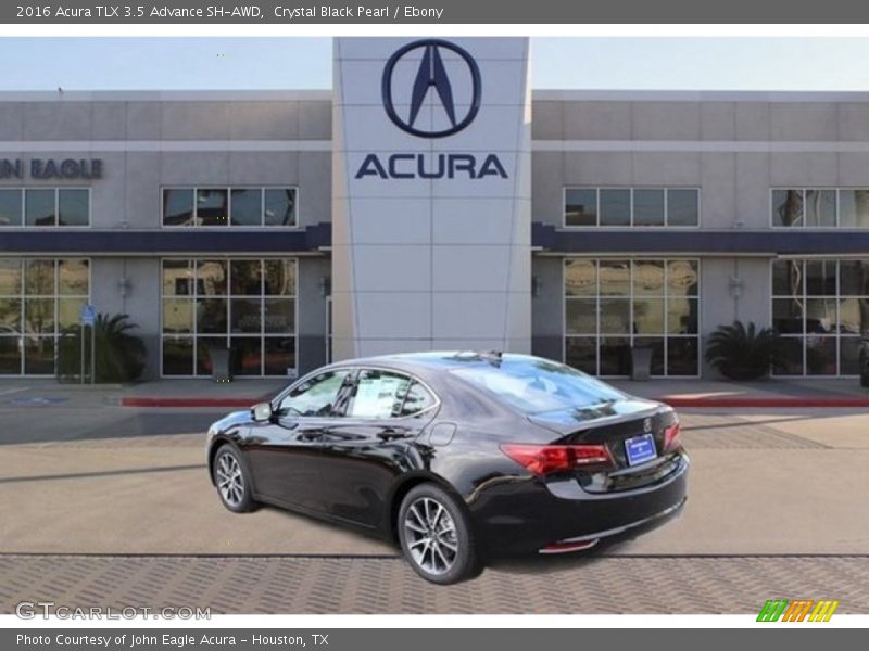 Crystal Black Pearl / Ebony 2016 Acura TLX 3.5 Advance SH-AWD