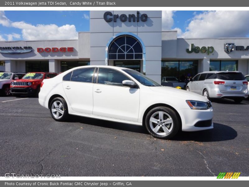 Candy White / Titan Black 2011 Volkswagen Jetta TDI Sedan