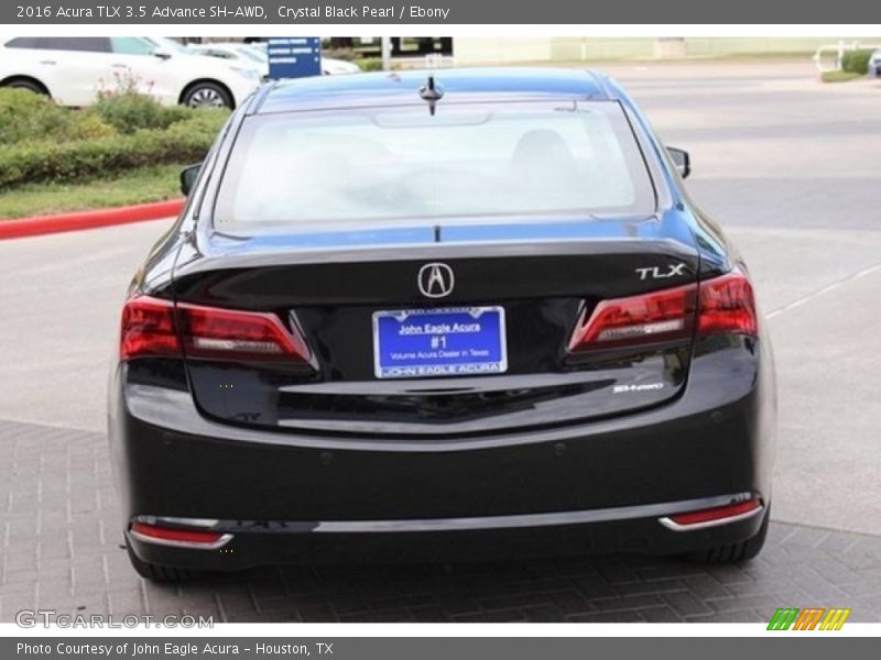 Crystal Black Pearl / Ebony 2016 Acura TLX 3.5 Advance SH-AWD