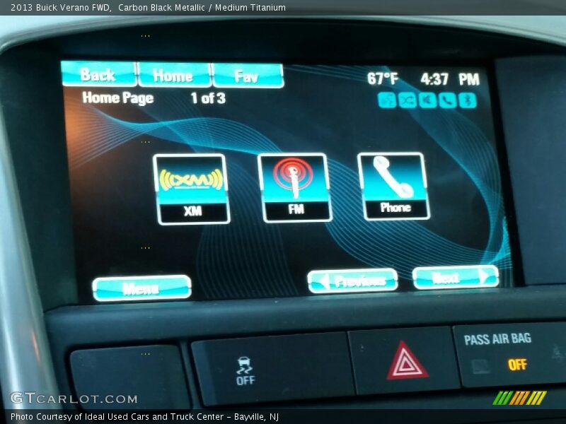 Carbon Black Metallic / Medium Titanium 2013 Buick Verano FWD