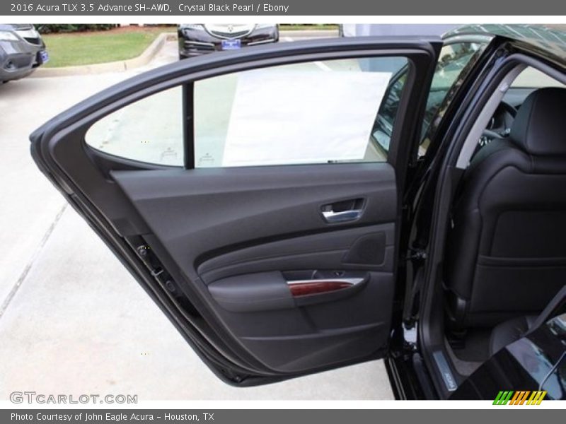Crystal Black Pearl / Ebony 2016 Acura TLX 3.5 Advance SH-AWD