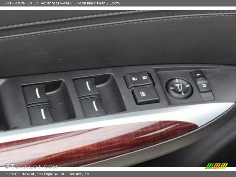 Crystal Black Pearl / Ebony 2016 Acura TLX 3.5 Advance SH-AWD
