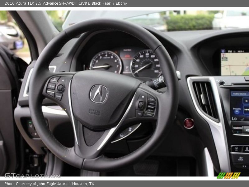 Crystal Black Pearl / Ebony 2016 Acura TLX 3.5 Advance SH-AWD