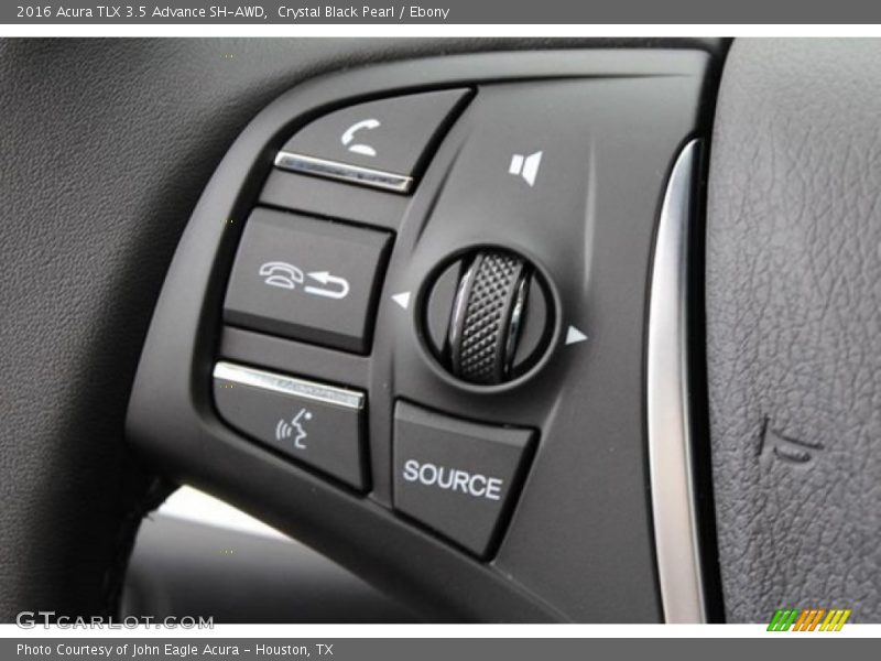 Crystal Black Pearl / Ebony 2016 Acura TLX 3.5 Advance SH-AWD