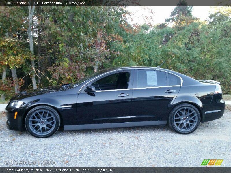 Panther Black / Onyx/Red 2009 Pontiac G8 GT