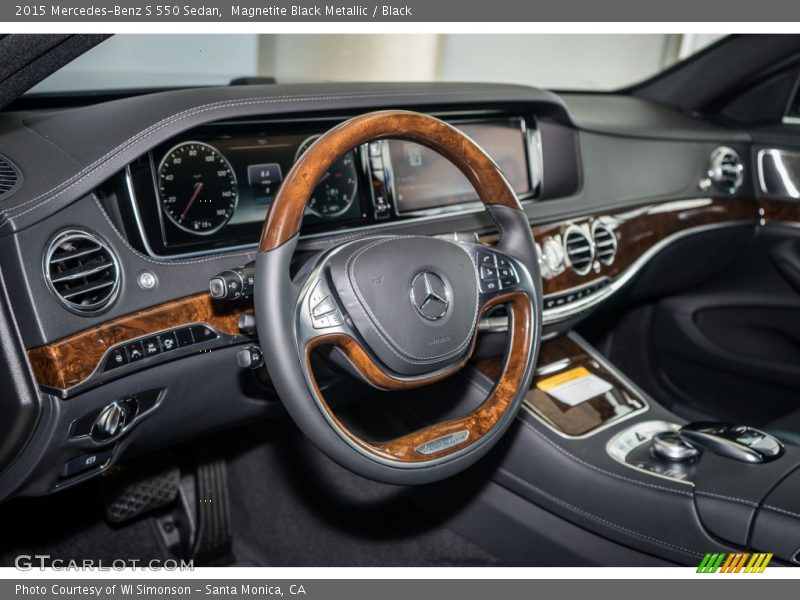 Magnetite Black Metallic / Black 2015 Mercedes-Benz S 550 Sedan
