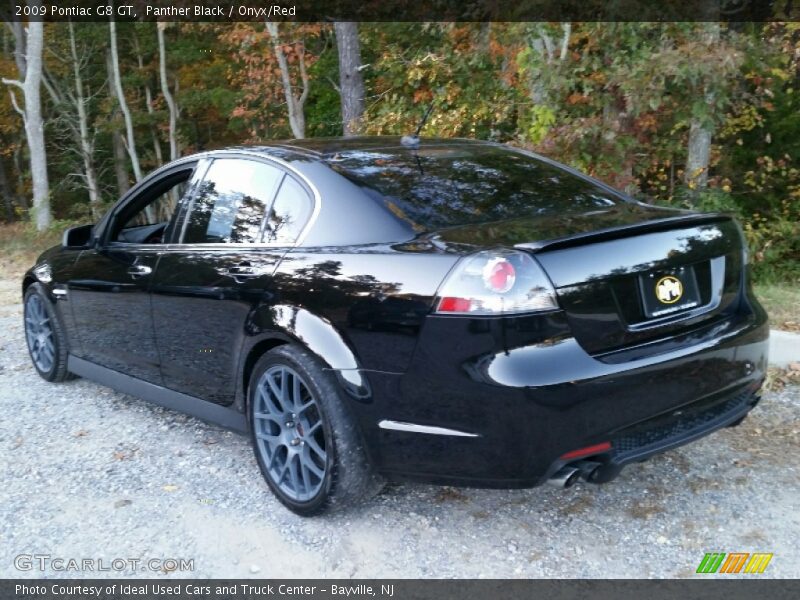 Panther Black / Onyx/Red 2009 Pontiac G8 GT