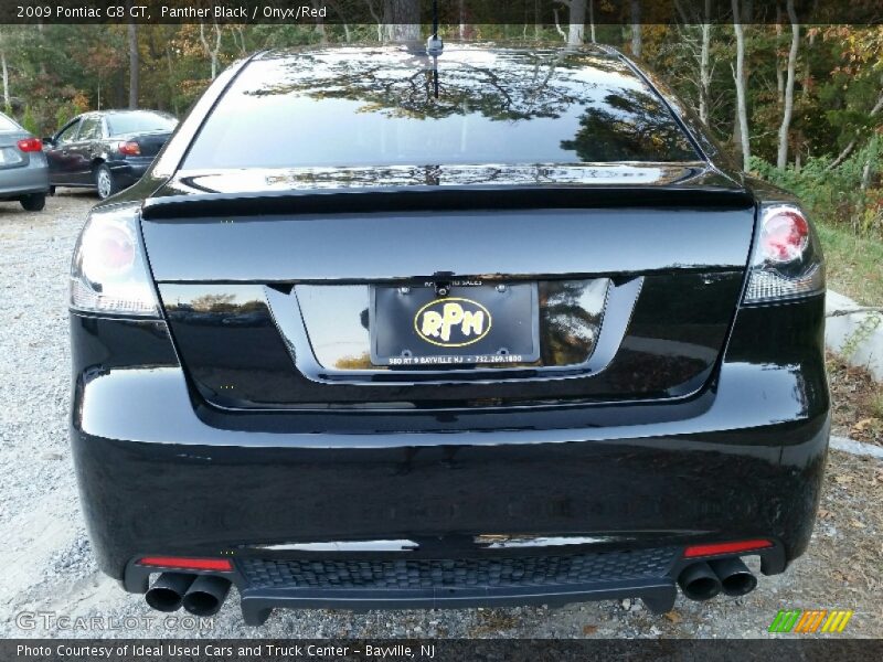 Panther Black / Onyx/Red 2009 Pontiac G8 GT
