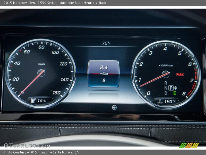Magnetite Black Metallic / Black 2015 Mercedes-Benz S 550 Sedan