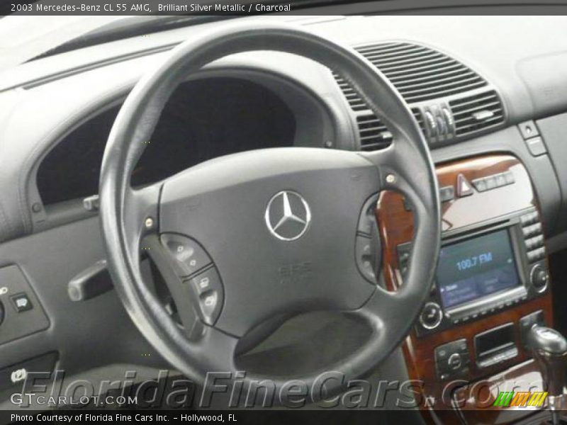 Brilliant Silver Metallic / Charcoal 2003 Mercedes-Benz CL 55 AMG
