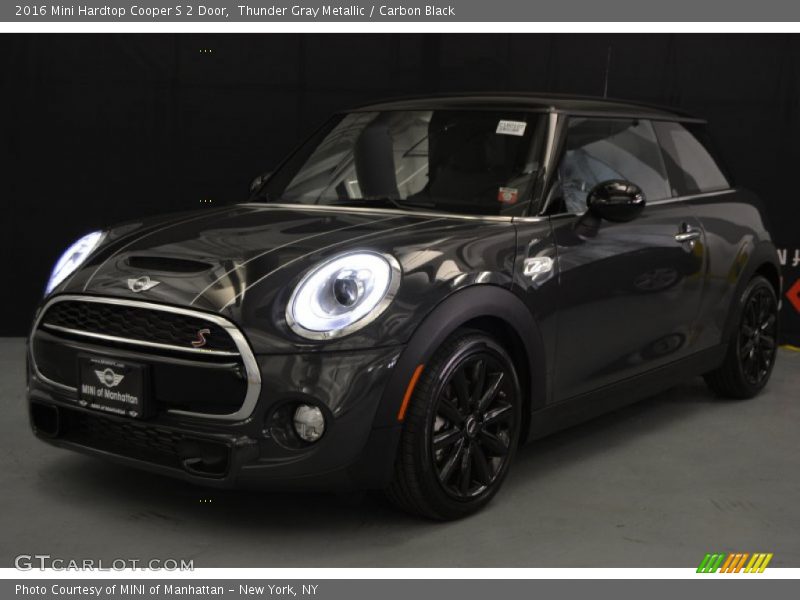 Thunder Gray Metallic / Carbon Black 2016 Mini Hardtop Cooper S 2 Door