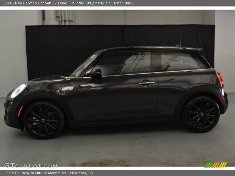 Thunder Gray Metallic / Carbon Black 2016 Mini Hardtop Cooper S 2 Door